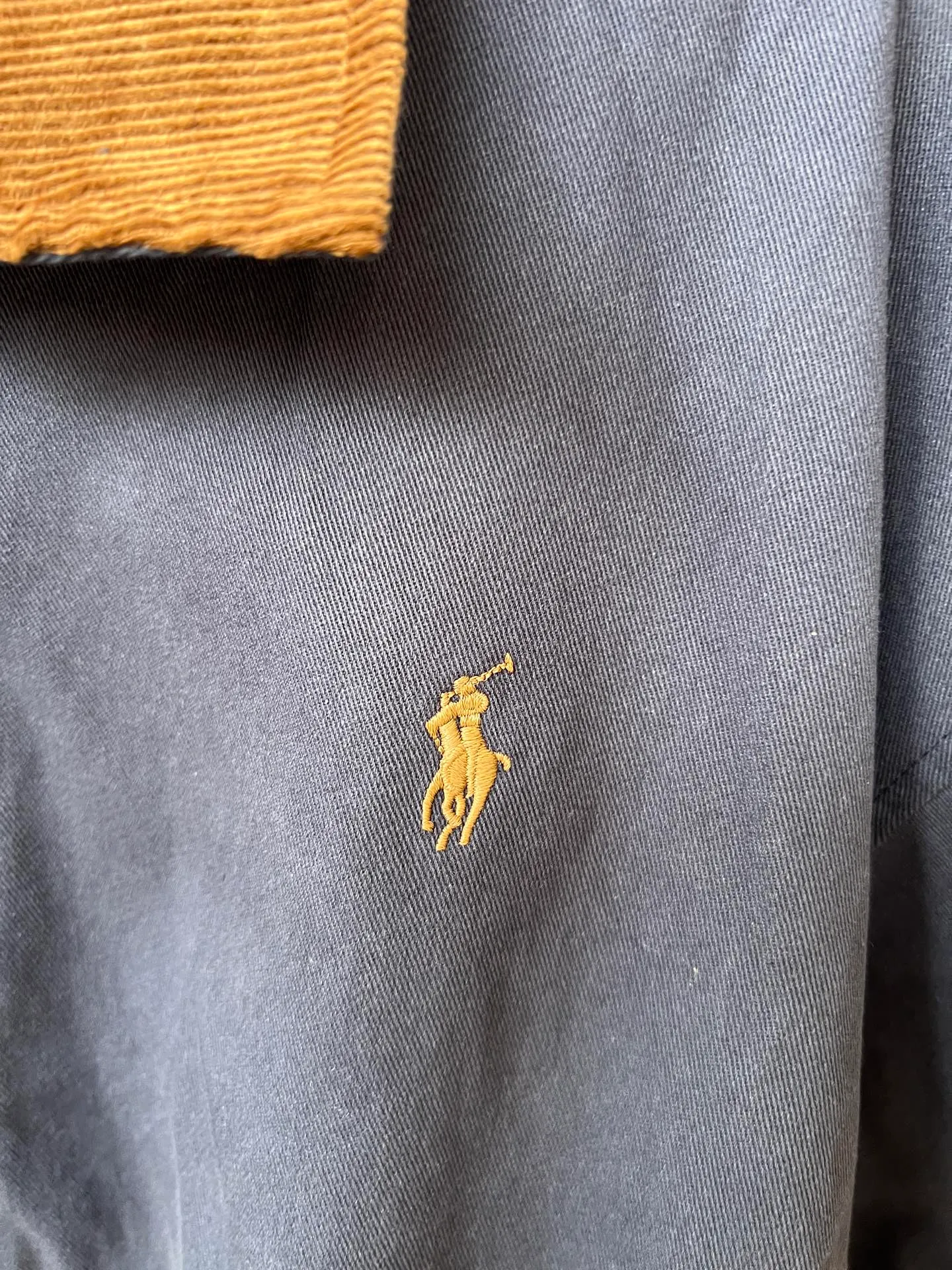P310 Ralph Lauren women's autumn short wide jacket, short wide version with loose bust, elongated upper body effect, lining with plaid fabric, corduroy contrast collar added to the collar to make it more personalized, imported embroidered pony logo, fine workmanship and customized hardware accessories